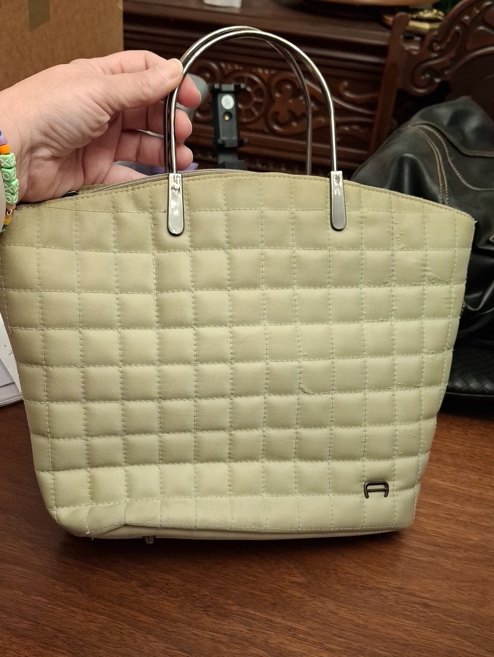 Etienne Aigner Vintage Y2K Ercu Quilted Bag Preloved